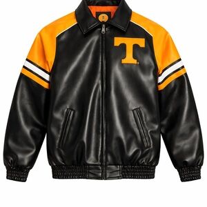 Vintage Men's Tennessee Volunteers Black Leather Mint Size Large